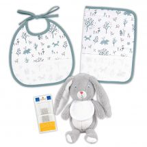 Set di nascita per ricamare - DMC - Confezione di peluche per coniglietti