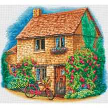 Kit Punto Croce - Dutch Stitch Brothers - Casetta e bicicletta