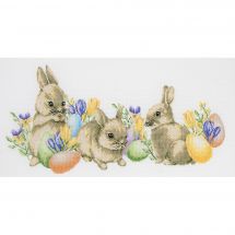 kit ricamo a punto croce - Dutch Stitch Brothers - Conigli di Pasqua