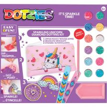 Kit di ricamo a diamante per bambini - Dotzies - Piccolo unicorno - 5 disegni