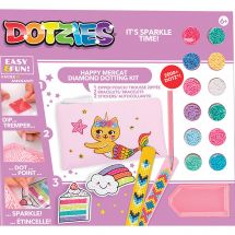 Kit di ricamo a diamante per bambini - Dotzies - Gatto sirena - 5 disegni