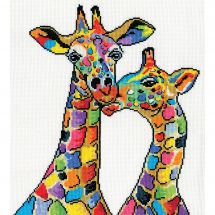 kit ricamo a punto croce - Design works - Giraffe