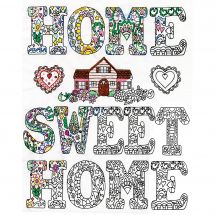 Tela predisegnata - Zenbroidery - Home sweet home