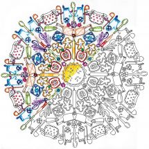 Tela predisegnata - Zenbroidery - Mandala cucina