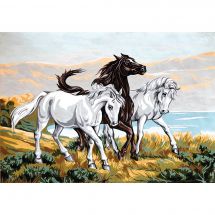 Canovaccio antico - Gobelin. L - Cavalli