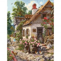 kit ricamo a punto croce - Toison d'or - Casa della nonna