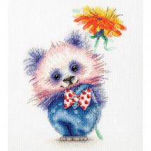 Kit Punto Croce - Toison d'or - Panda con fiore