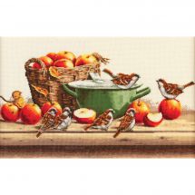 Kit Punto Croce - Toison d'or - Passeri e mele