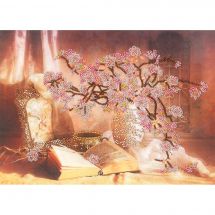 Kit di ricamo con perline - Toison d'or - Sakura in fiore