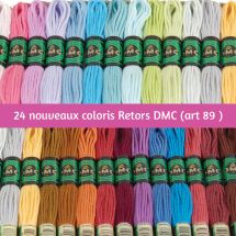 Filati a arazzo  - DMC - 24 nuovi colori Retors Mat - Art. 89
