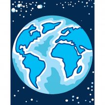 Kit di tela per bambini - Luc Créations - Il pianeta Terra