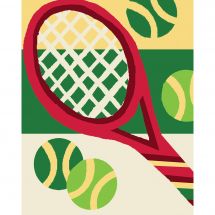 Kit di tela per bambini - Luc Créations - Tennis