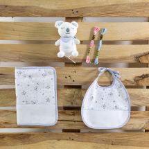 Set di nascita per ricamare - DMC - Set koala grigio