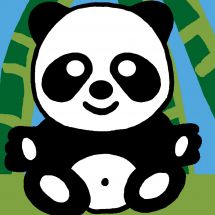 Kit di tela per bambini - Luc Créations - Panda
