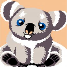 Kit di tela per bambini - Luc Créations - Koala