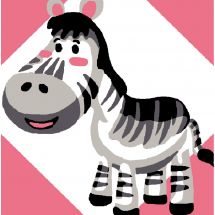 Kit di tela per bambini - Luc Créations - Zebra