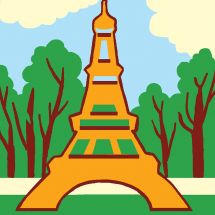 Kit di tela per bambini - Luc Créations - Torre Eiffel