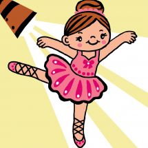 Kit di tela per bambini - Luc Créations - Ballerina ballerina