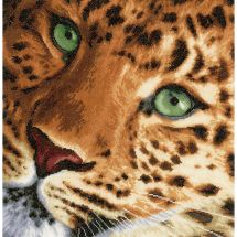 Kit Punto Croce - Lanarte - Leopardo