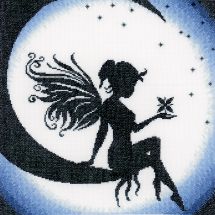 Kit Punto Croce - Lanarte - Fata sulla luna