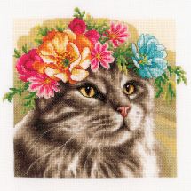 Kit Punto Croce - Lanarte - Maine Coon - Etamina