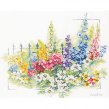 Kit Punto Croce - Lanarte - Esplosione di fiori