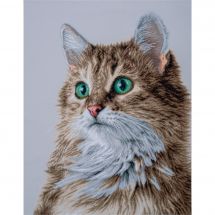 kit ricamo a punto croce - Lanarte - lo sguardo perfetto delle fusa