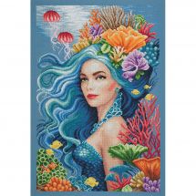 kit ricamo a punto croce - Lanarte - La bellezza dell'oceano