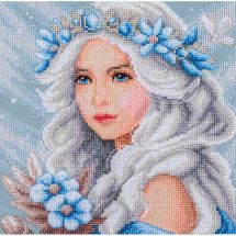 kit ricamo a punto croce - Lanarte - Frost