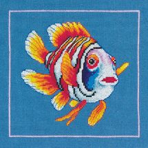 kit ricamo a punto croce - Lanarte - Pesce clown