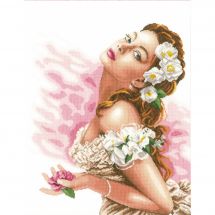 Kit Punto Croce - Lanarte - La dama delle camelie