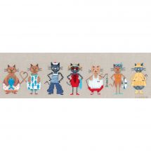 Kit Punto Croce - Le Bonheur des Dames - Gatti di mare Frieze