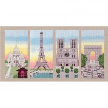 kit ricamo a punto croce - Le Bonheur des Dames - Monumenti di Parigi