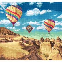 kit ricamo a punto croce - Letistitch - Mongolfiere sul Grand Canyon