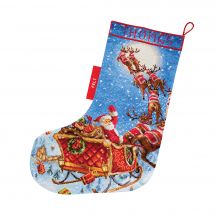 Kit calza di Natale da ricamare - Letistitch - Renna in arrivo