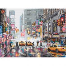 kit ricamo a punto croce - Letistitch - Cuscino da ricamare New York