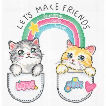 Kit Punto Croce - Letistitch - Diventiamo amici!