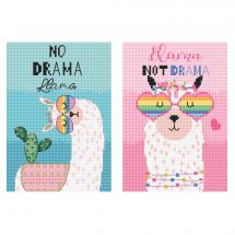 kit ricamo a punto croce - Letistitch - No drama llama