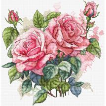 kit ricamo a punto croce - Letistitch - Rose in fiore