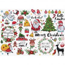 kit ricamo a punto croce - Letistitch - Campionario di Natale