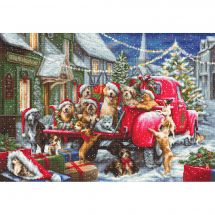 Kit Punto Croce - Luca-S - Cuccioli di Natale