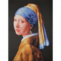 Kit Punto Croce - Luca-S - La ragazza con la perla dopo Vermeer