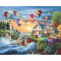 Kit Punto Croce - Luca-S - Palloncini sul tramonto