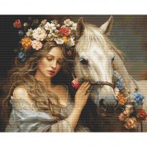 kit ricamo a punto croce - Luca-S - La fata dei fiori