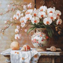 kit ricamo a punto croce - Luca-S - Elegante orchidea