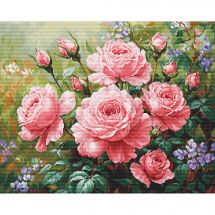 kit ricamo a punto croce - Luca-S - Rose da giardino
