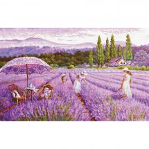 Kit Punto Croce - Luca-S - Campo di lavanda