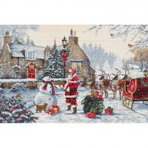 Kit Punto Croce - Luca-S - Casetta di Babbo Natale