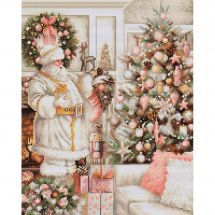 Kit Punto Croce - Luca-S - Babbo Natale in bianco
