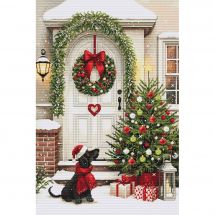 kit ricamo a punto croce - Luca-S - In attesa del Natale